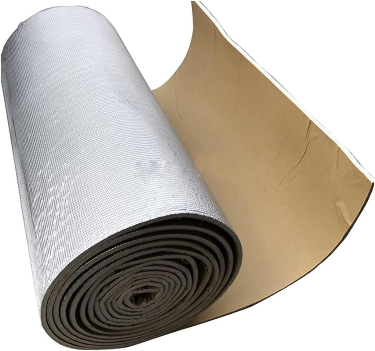 Geluidsdemper Mat - Isolatiemat Camper - Auto Isoleren - Zelfklevende Aluminiumfolie - 1 x 4M - Zilver