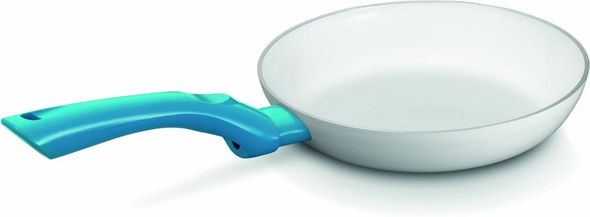 Koekenpan - Koekepan Koekenpan - Eten Bakken - Keramische Coating - 20 cm - Wit