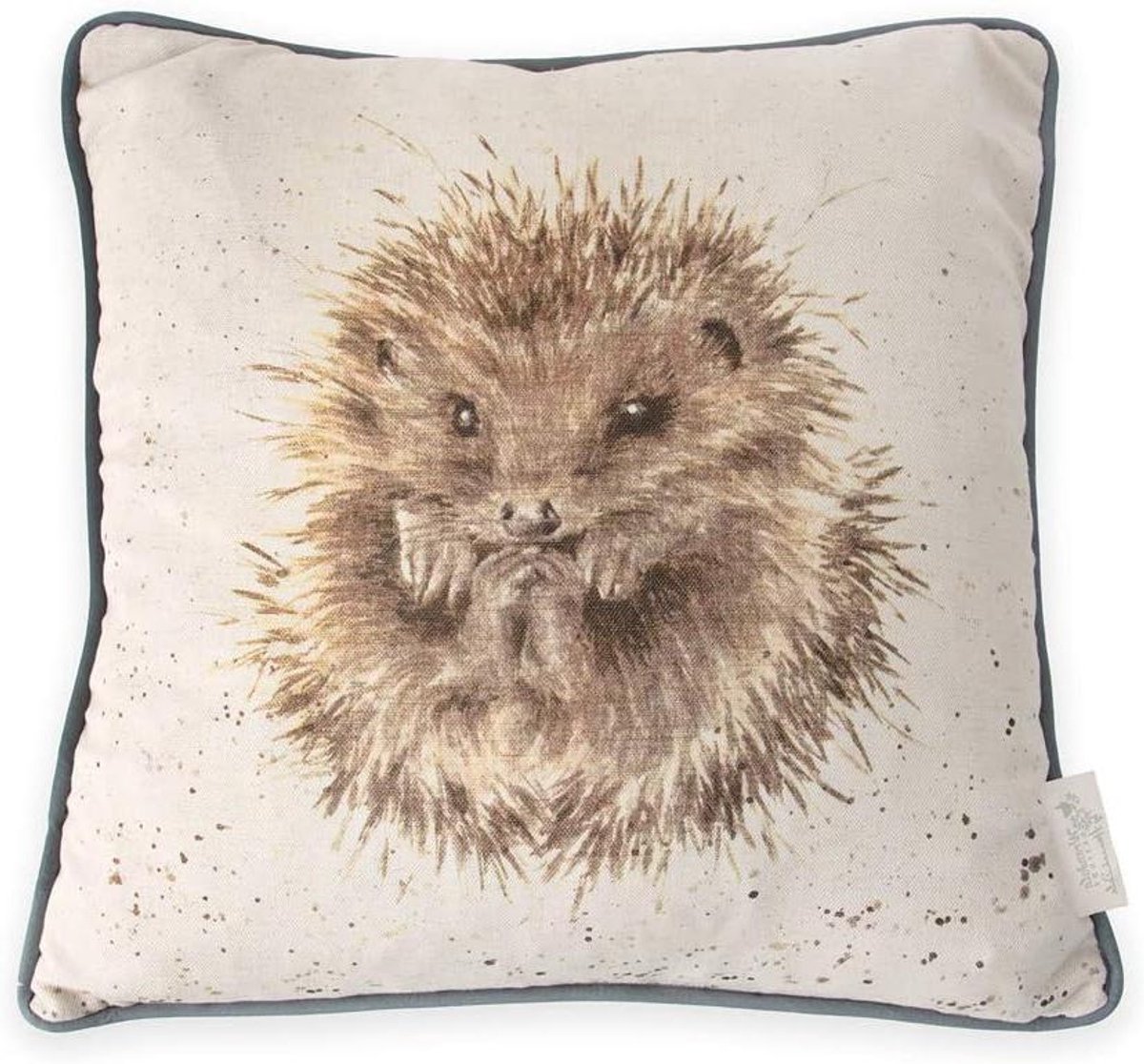 Kussen Egel - Decoratie Kussen Sierkussen - Woonkamer Decoreren - Katoen Linnen Mix - 40 x 40 cm - Beige