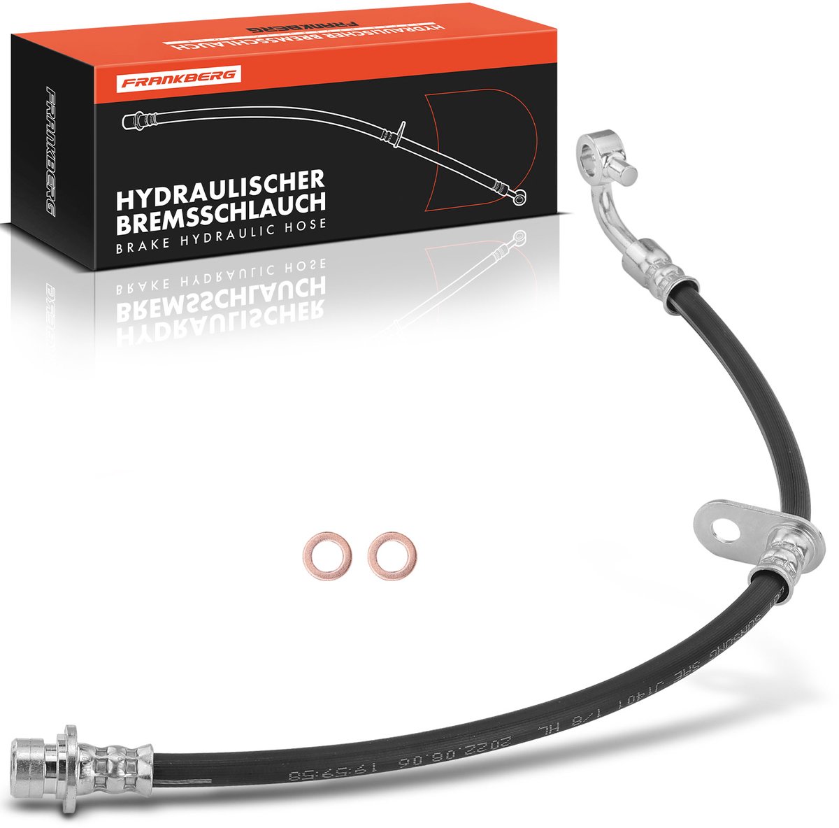 Frankberg 1x Remslang Remleiding Vooras Links voor Honda CR-V III RE