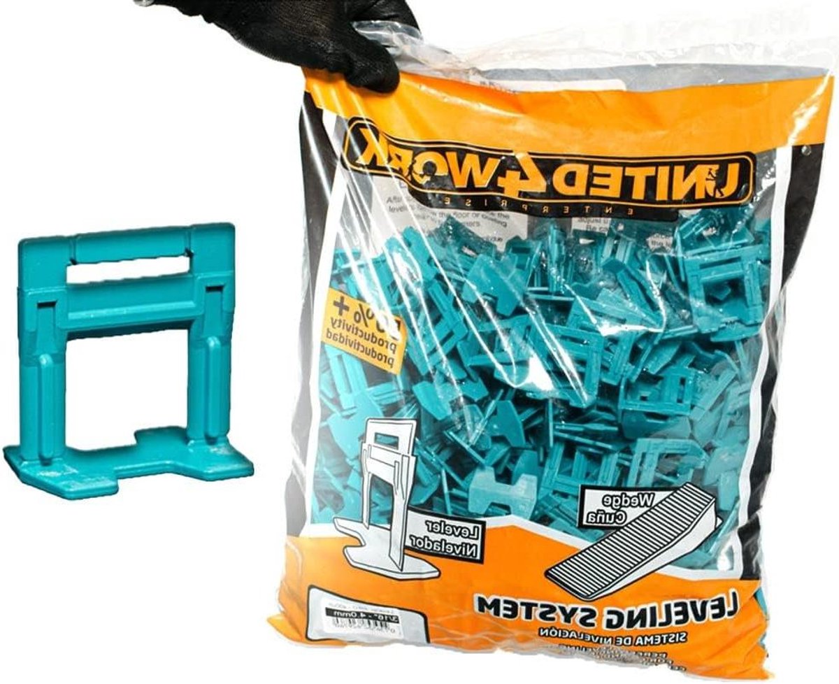 Tegel Leveling System - Tegelwiggen Clips - Vloer Egaliseren - Uniforme Ruimte - 800 stuks 4 mm - Groen