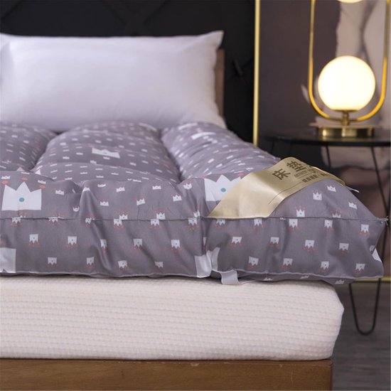Japanse Opvouwbare Matras - Futon Slaapmat - Comfortabel Slapen - Drie dimensionaal Quilted Design - 120cmx200cm - Crown van Merkloos — afbeelding 3