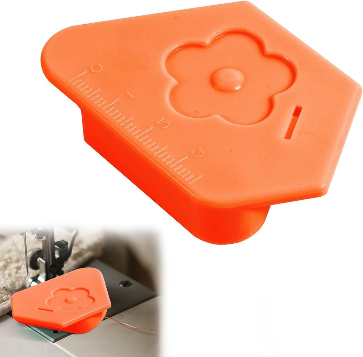 Multifunctionele Magnetische Naadgeleider voor Naaimachine met Schaal en Polygonale Vorm, Universele Naaigerei Accessoires voor Precisie en Efficiëntie