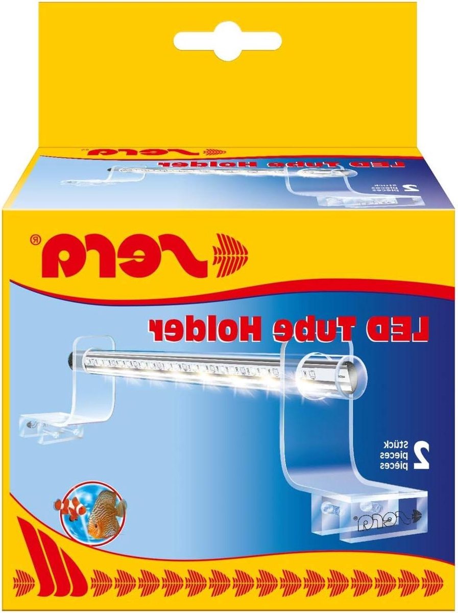 LED Buishouder - Acrylglashouder Aquarium - Aquarium Verlichting Bevestigen - Voor Glasdiktes tot 13mm - 2 stuks - Transparant