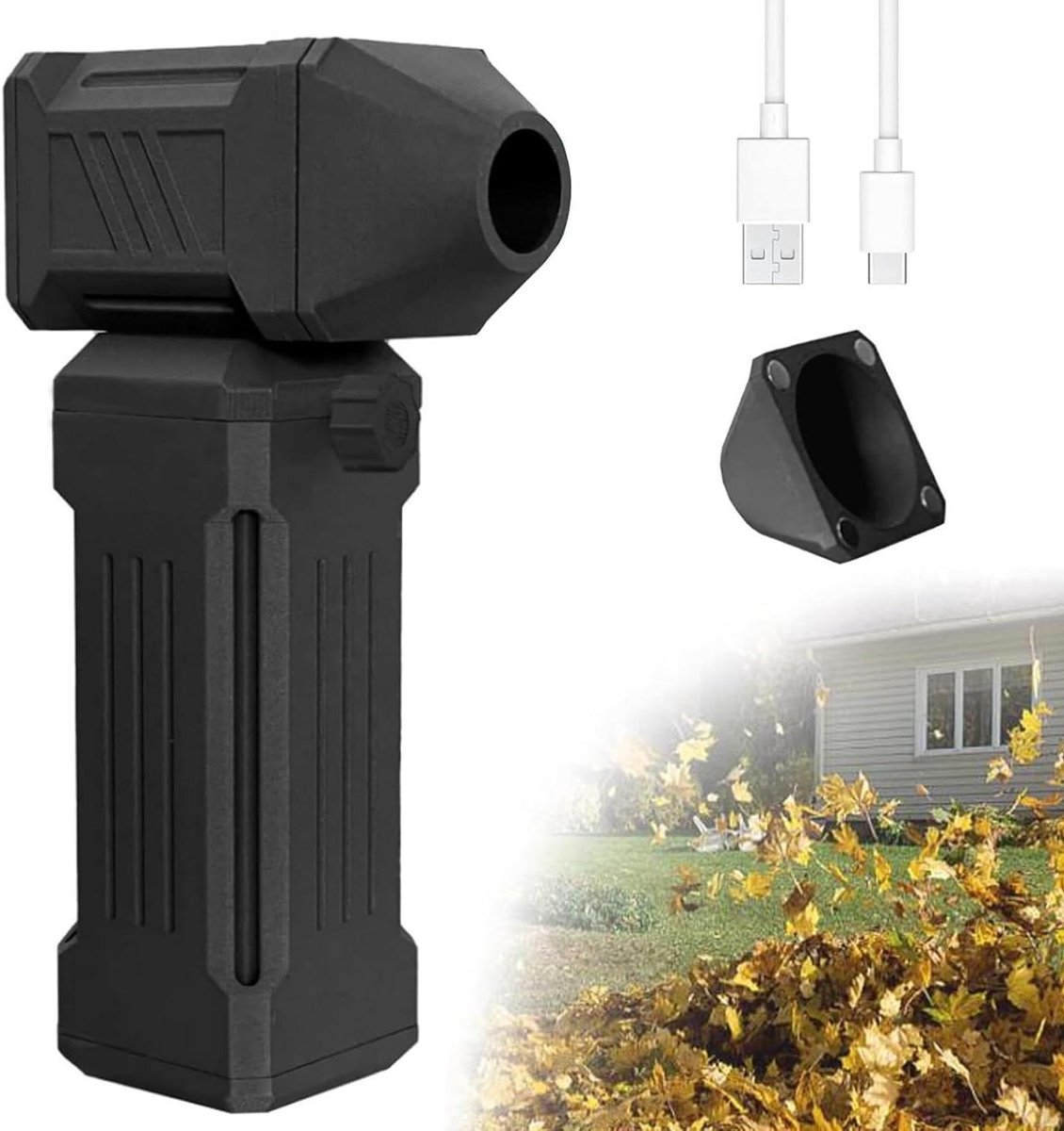 Mini Turbo Ventilator - Jet Blower - Schoonmaken en Drogen - 150.000 RPM - 12.6x4.5x3cm - Zwart