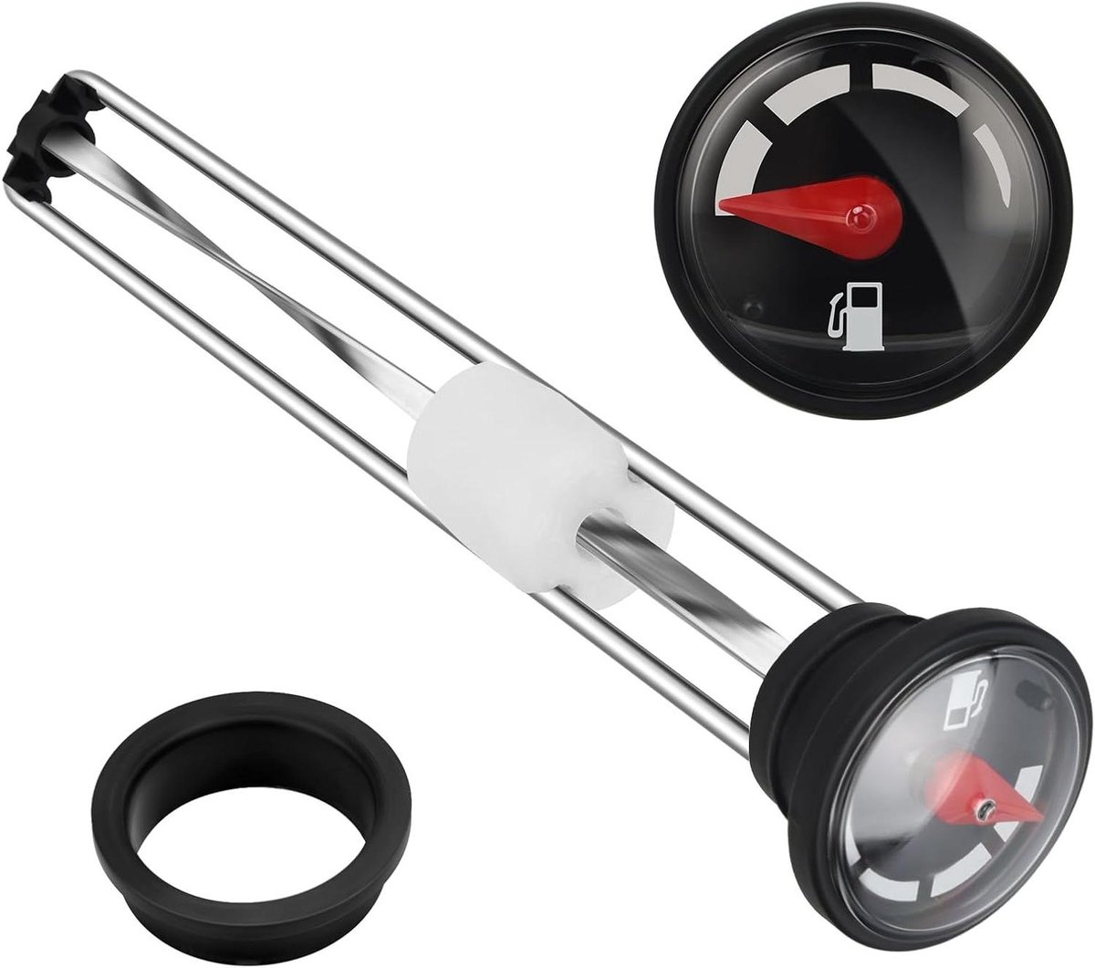 Brandstofmeter Gasdop - Brandstofmeter Assy - Grasmaaier Onderhoud - Nauwkeurige Vlotter - 10 inch - Zwart