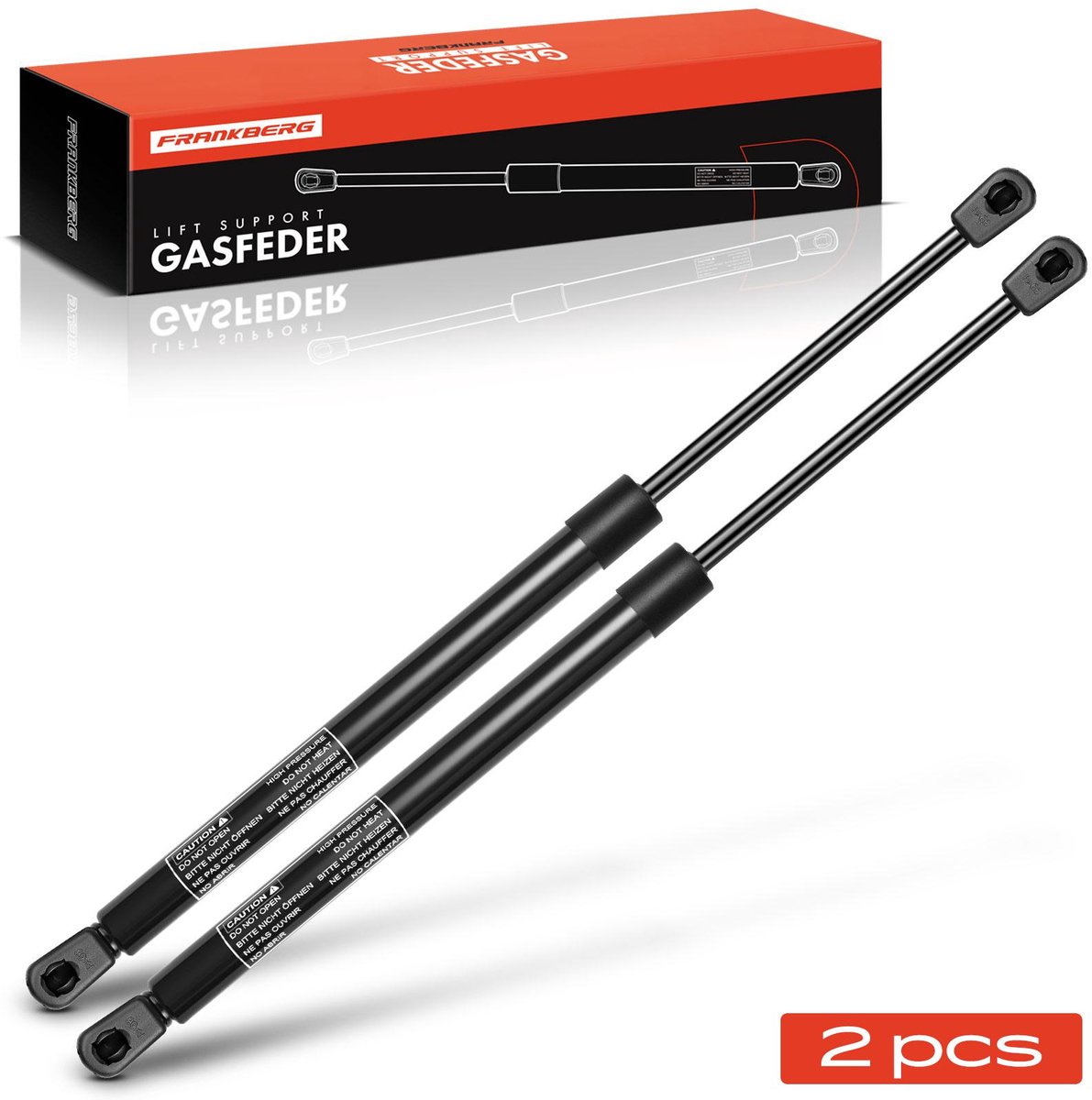 Frankberg 2x gasveer demper achterklep voor KIA Rio II JB sedan