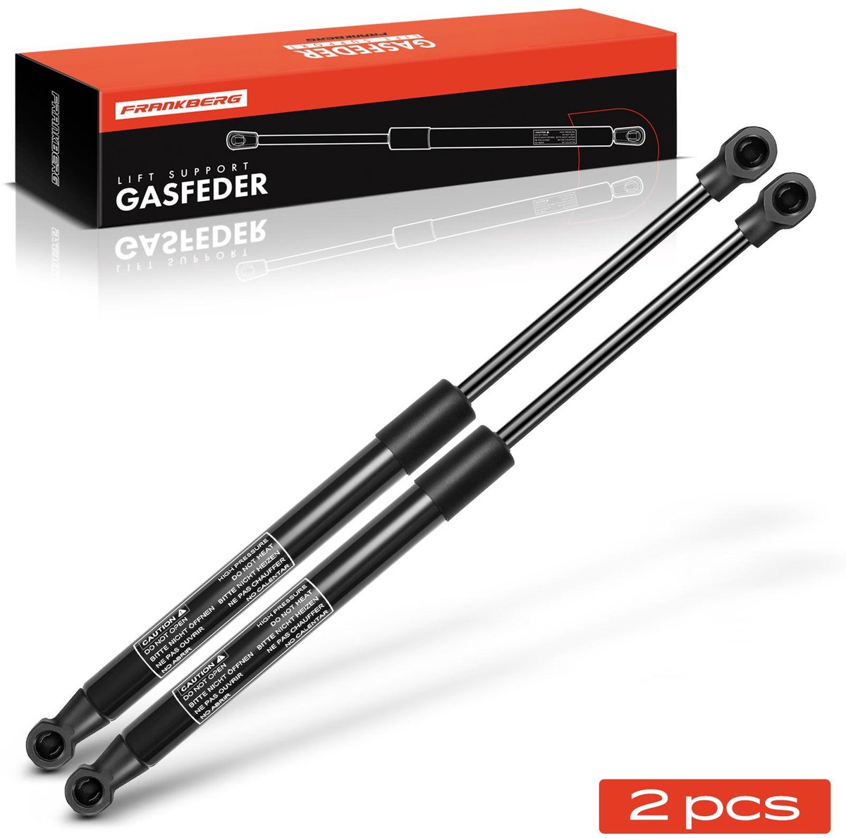 Frankberg 2x gasveer demper achterklep voor Renault Laguna III BT0/1
