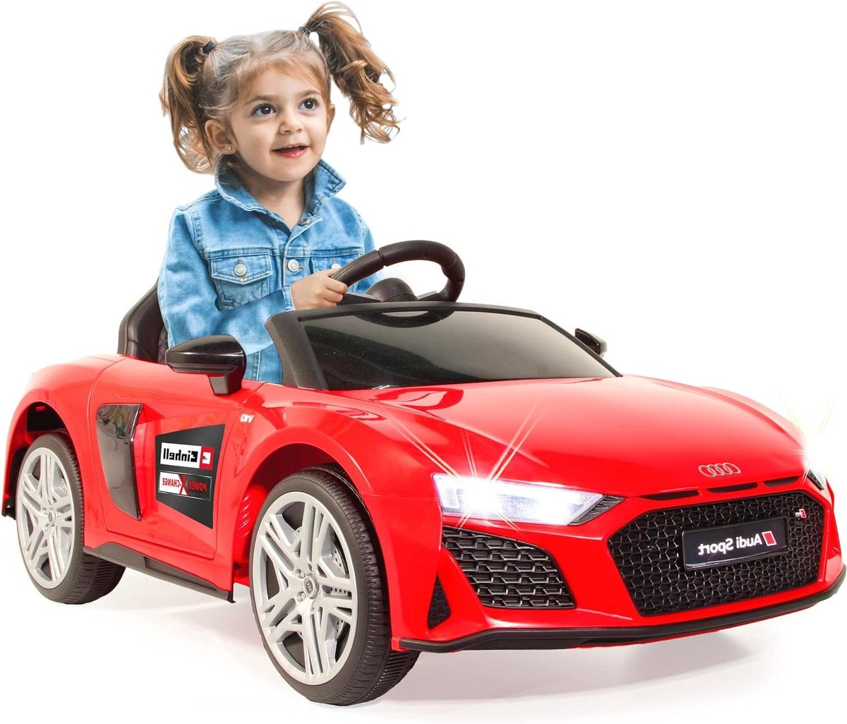 Elektrische Kinderauto - Loopauto Speelgoedauto - Rijden en Spelen - Officiële Licentie - 106 x 62 x 34 cm - Rood