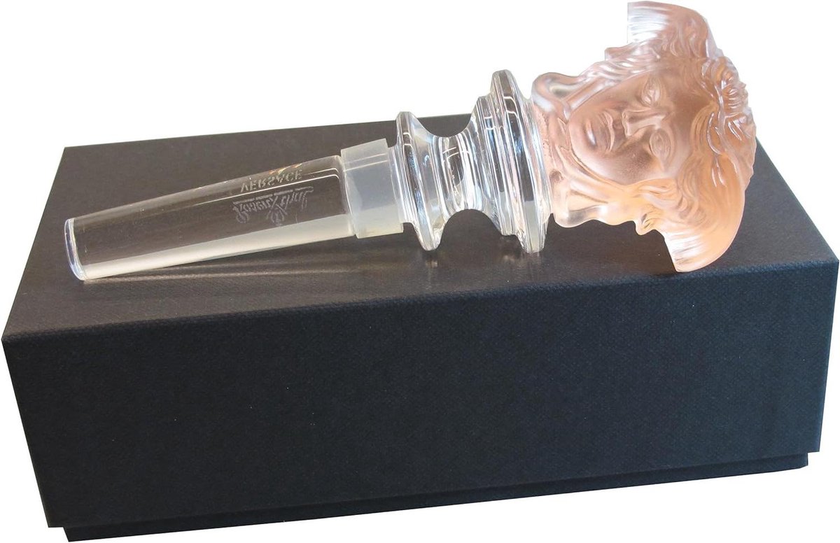 Flesstopper Kroon - Wijnstopper Barware - Flessen Afsluiten - Versace Design - 130 mm hoog - Rosé