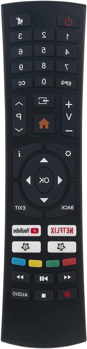 Afstandsbediening Vervangen - Universele Afstandsbediening - Tv Bediening - Geen Programmering Nodig - 10 Meter Bereik - Zwart