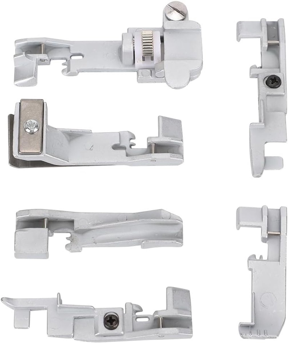 Multifunctionele Overlock Voetenset voor Huishoudelijke Naai- en Lockmachines - 6 Stuks voor Precisie en Creativiteit