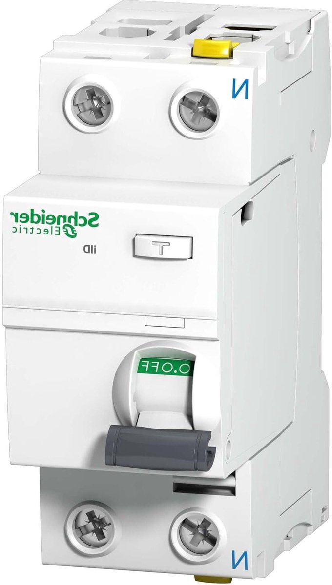 Aardlekschakelaar - Stroomonderbreker - Veiligheid Elektrisch - Type A - 16A 10mA - Grijs