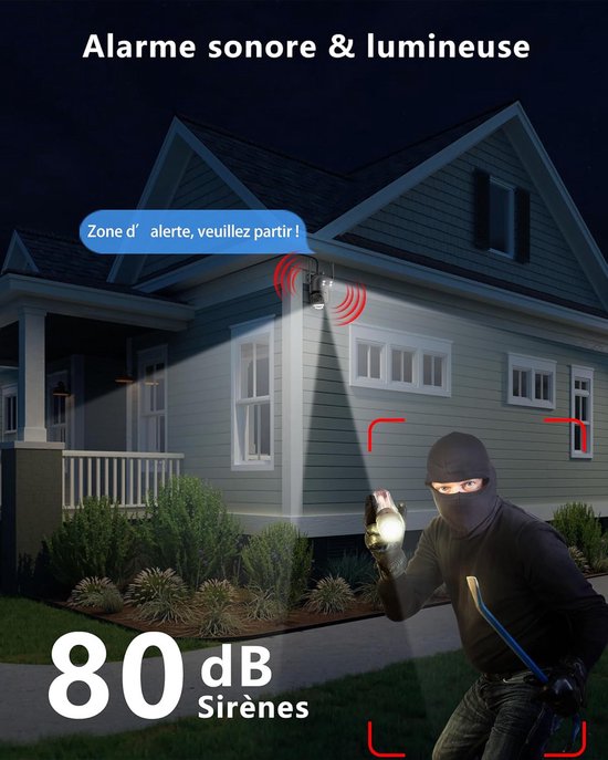 Camerabewaking - Beveiligingscamera Draadloos Buiten - Bewakingscamera - Videobewaking — afbeelding 3