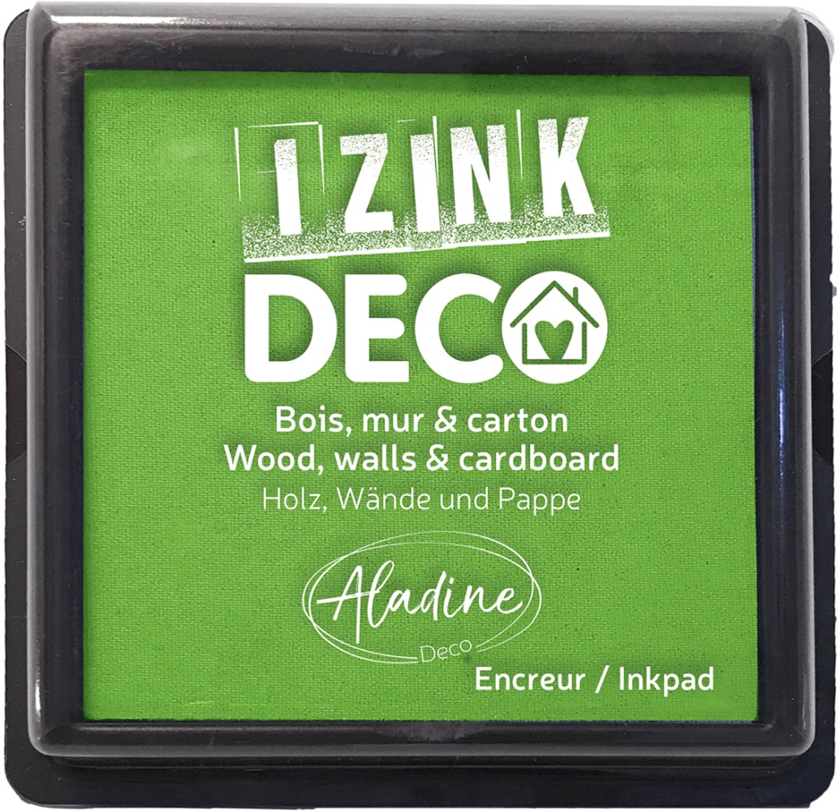 Aladine inktkussen groen XL voor knutselen en decoratie.