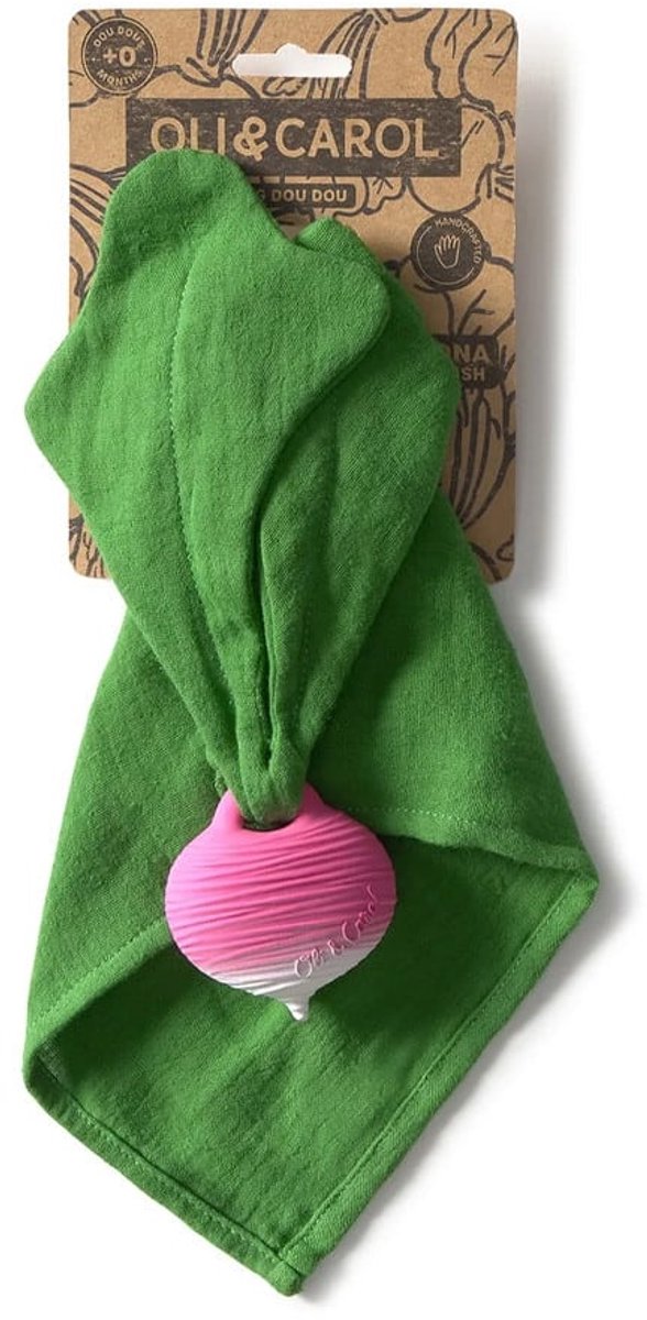 Oli and Carol Knuffeldoek Radijs Big Doudou Ramona the Radish van Merkloos — afbeelding 5