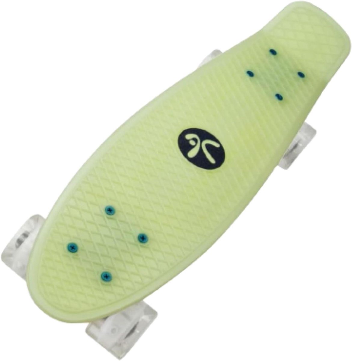 Skateboard met Lichtwielen Glow in the Dark Board Avond Skaten Batterijloze LED Wielen