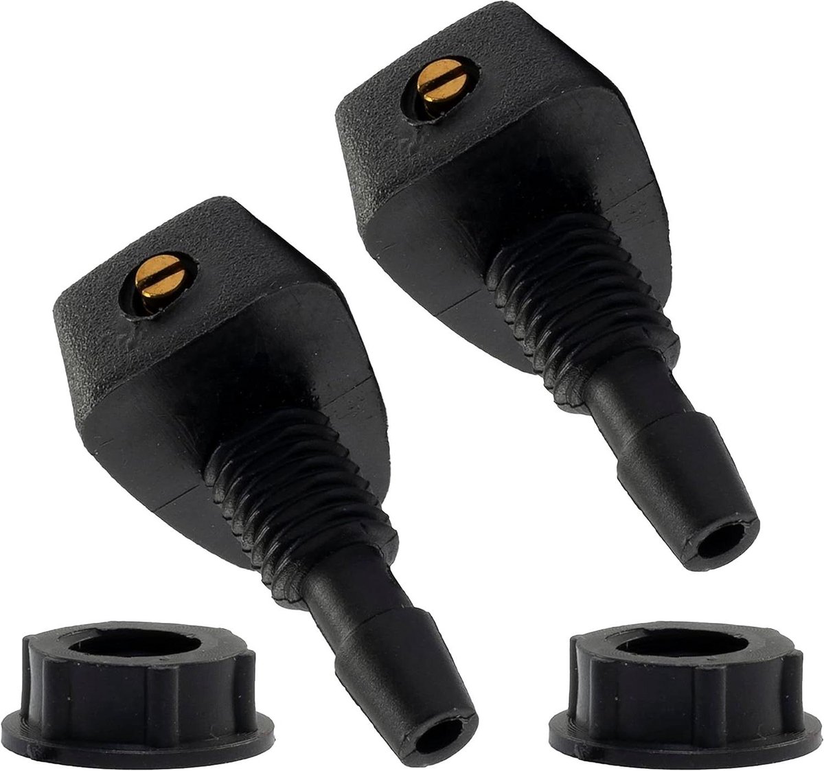 Universele Sproeikopset Ruitenwissers - Ruitensproeiers Auto - Voorruit Reinigen - Snelle Vervanging - 32/16 mm - Zwart