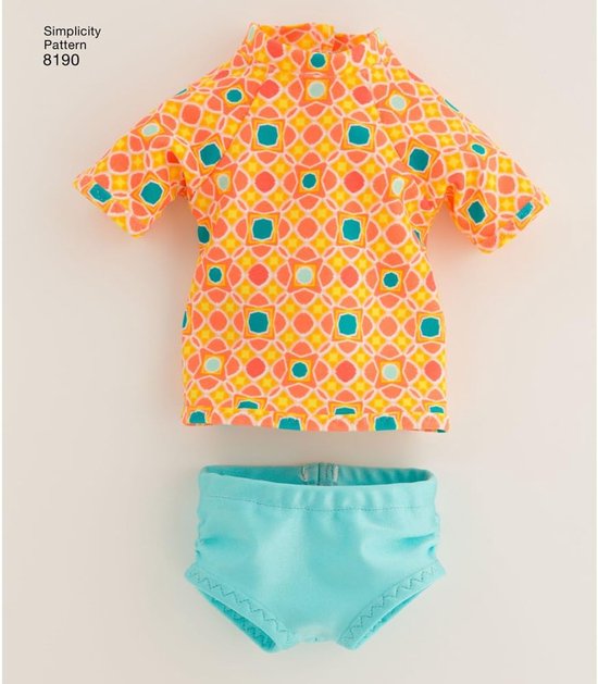 Poppenkleding Set - Poppenkleding - Poppen Aankleden - Handgemaakt Design - 18 Inch Poppen - Multicolor — afbeelding 4