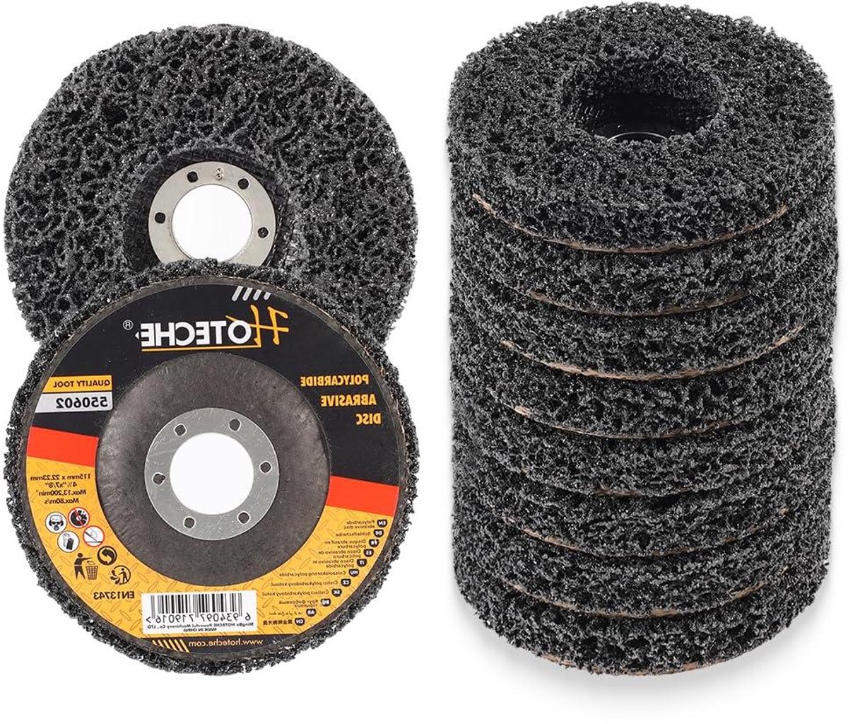 Schuurschijf - Slijpschijf CSD-schijf - Roest verwijderen - Hoge slijpprestaties - 115 x 22.23 mm - Zwart