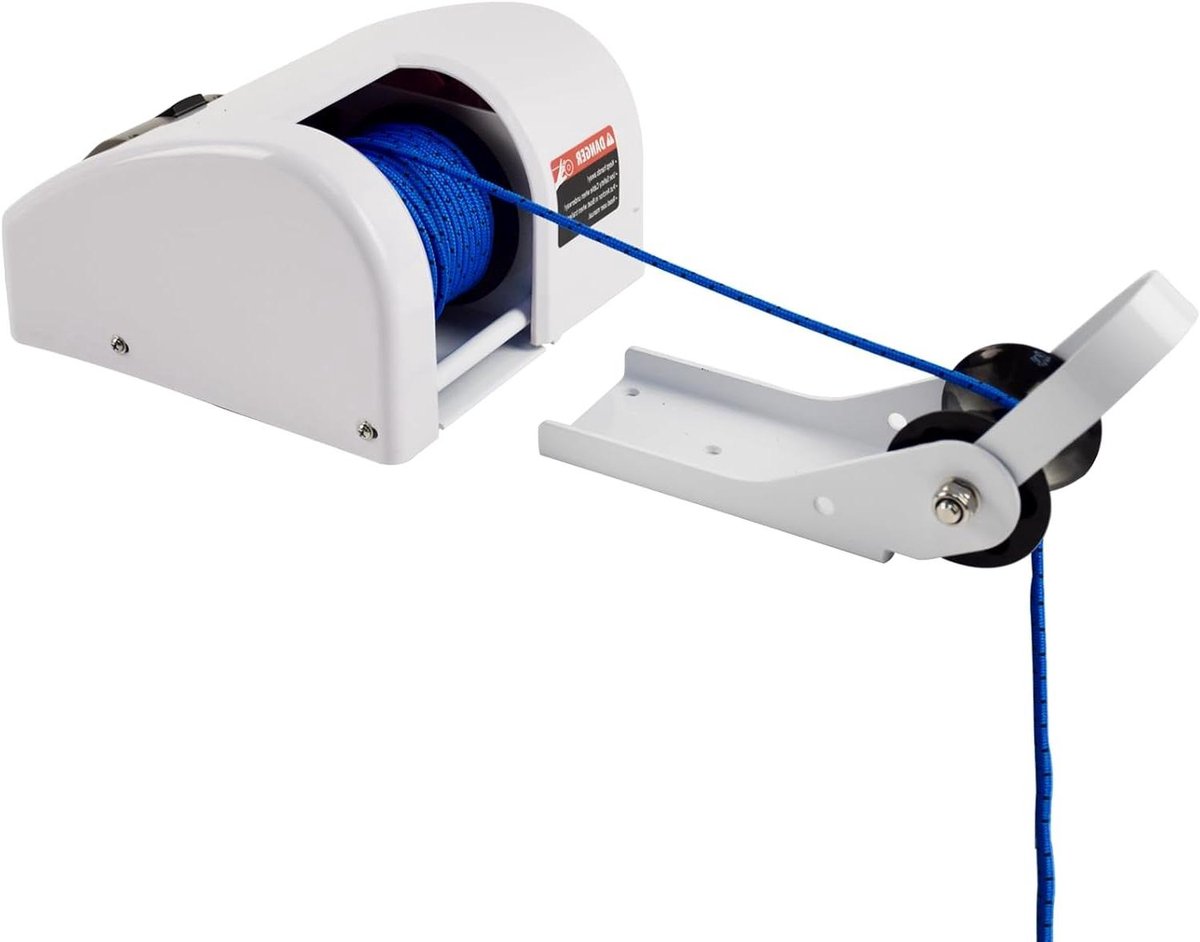 Elektrische Ankerlier - Bootlier Anker - Anker Laten Zaken - Zoutwaterbestendig - 25 lbs - Wit