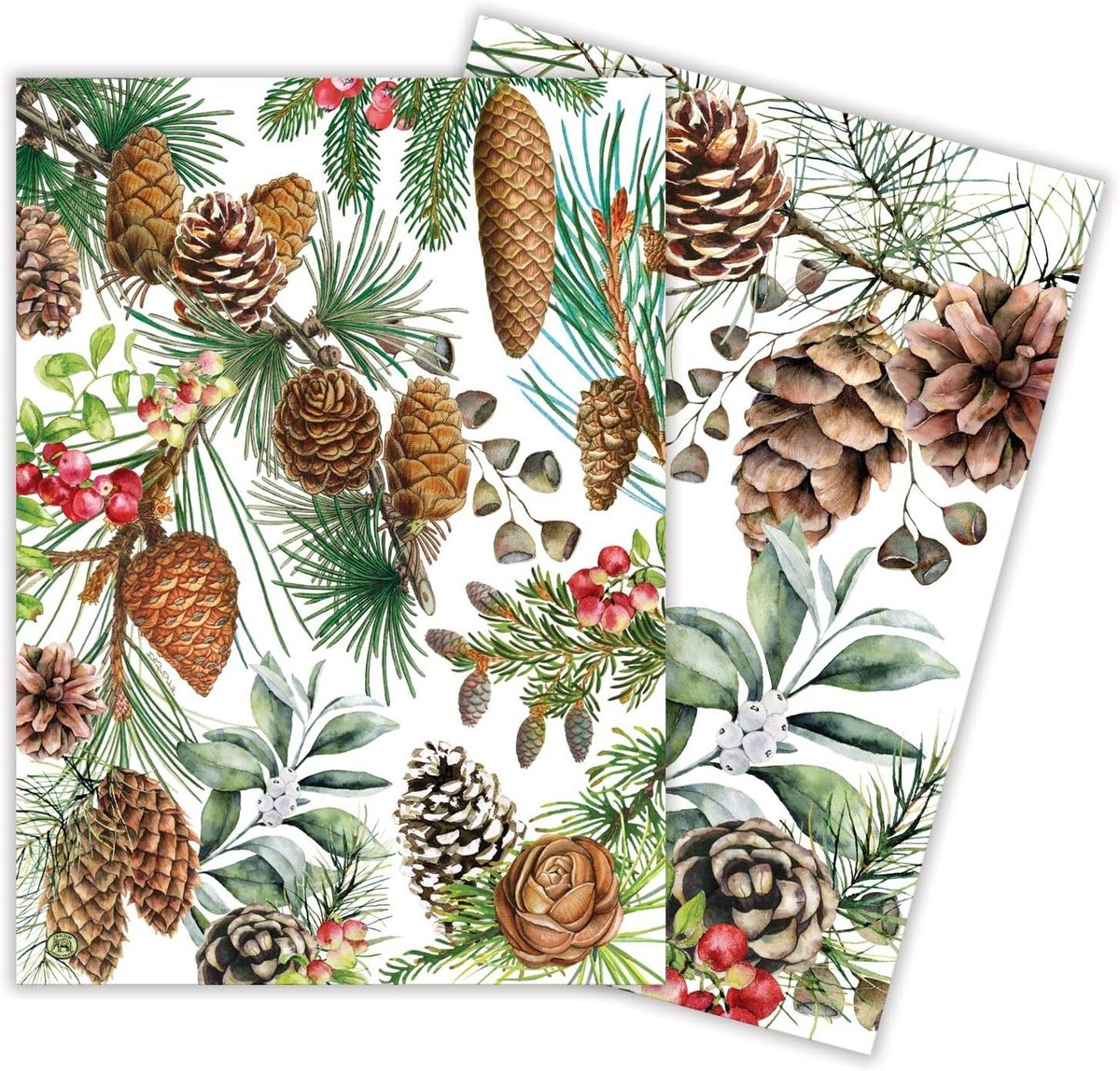 Keukenhanddoeken Set - Theedoeken Katoen - Keuken Opfrissen - Duurzaam Geweven Katoen - 20 x 28 Inch - Witte Sparren