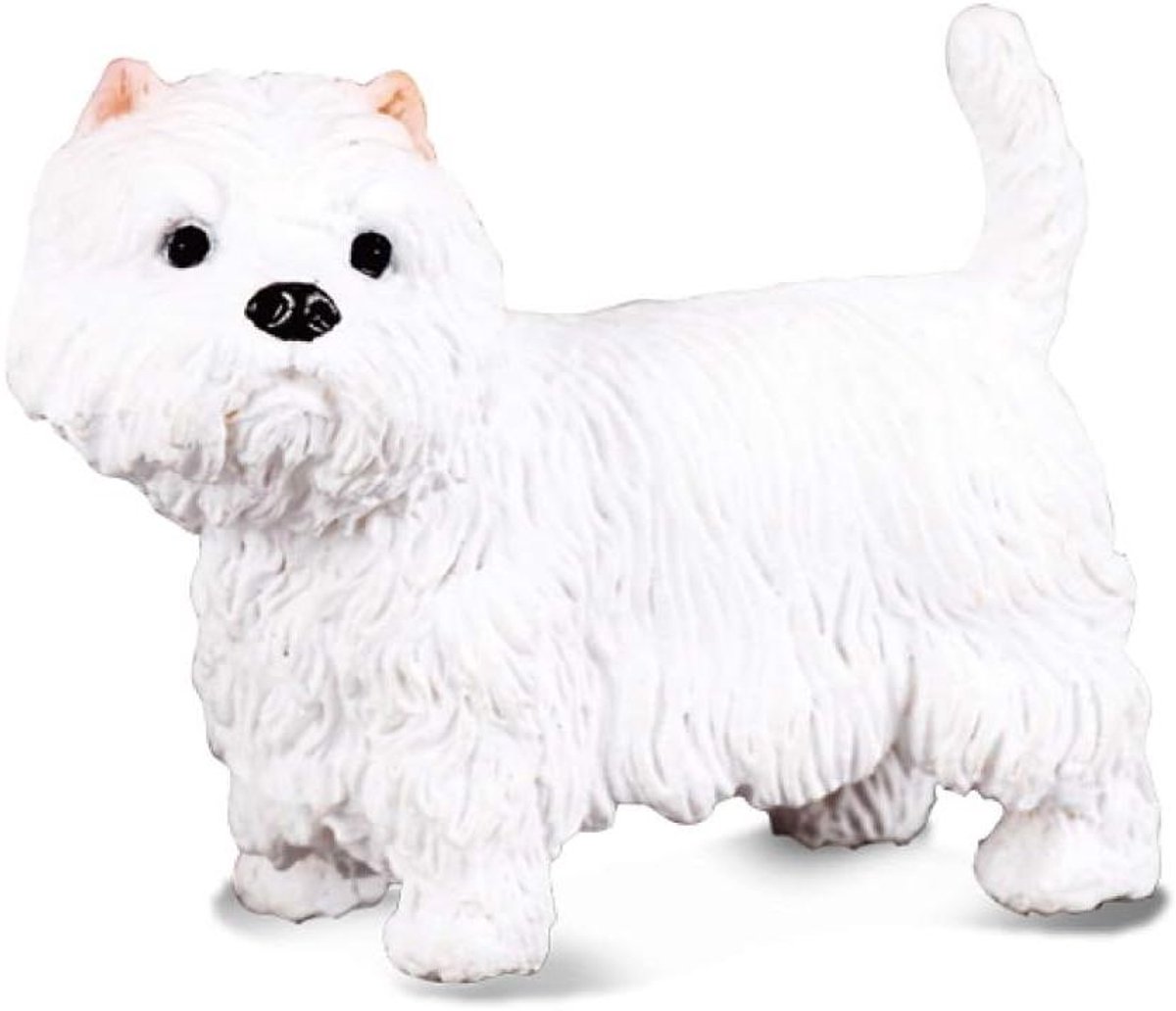 West Highland White - Hondenfiguur - Spelen en verzamelen - Realistisch design - 3 cm - Wit