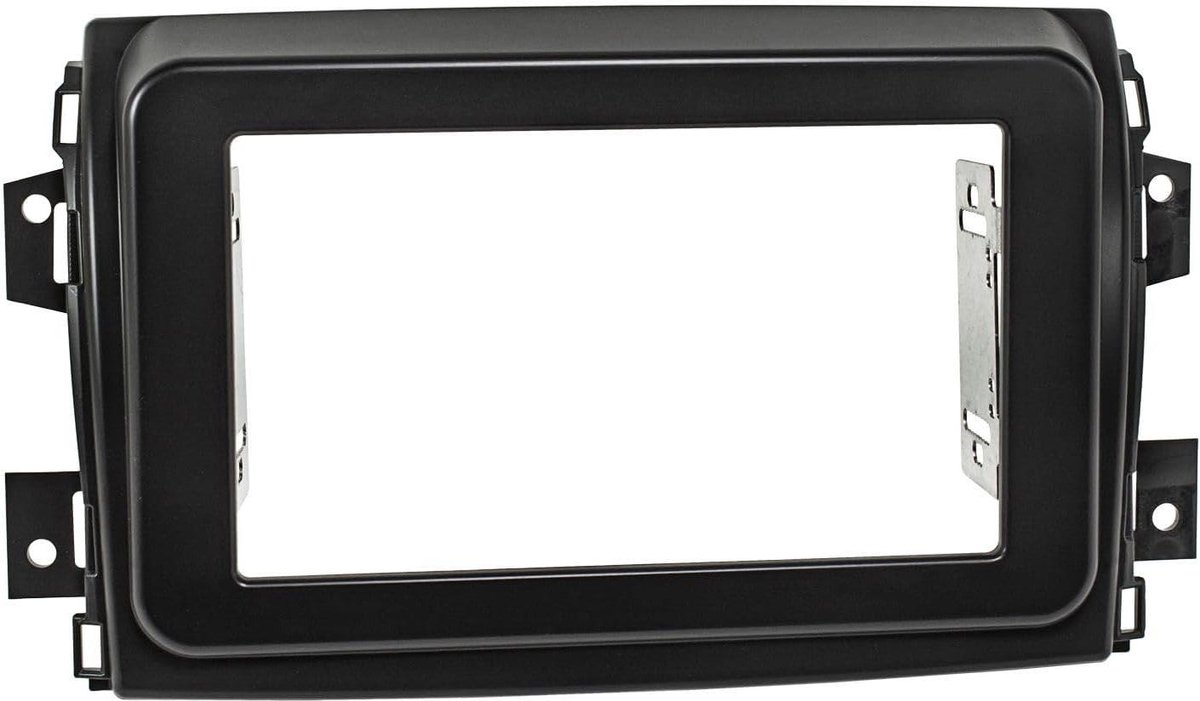 Radioframe Dubbel Din - Inbouwframe Auto - Installatie Autoradio - Met Apparaathouder - Serie 8 - Zwart