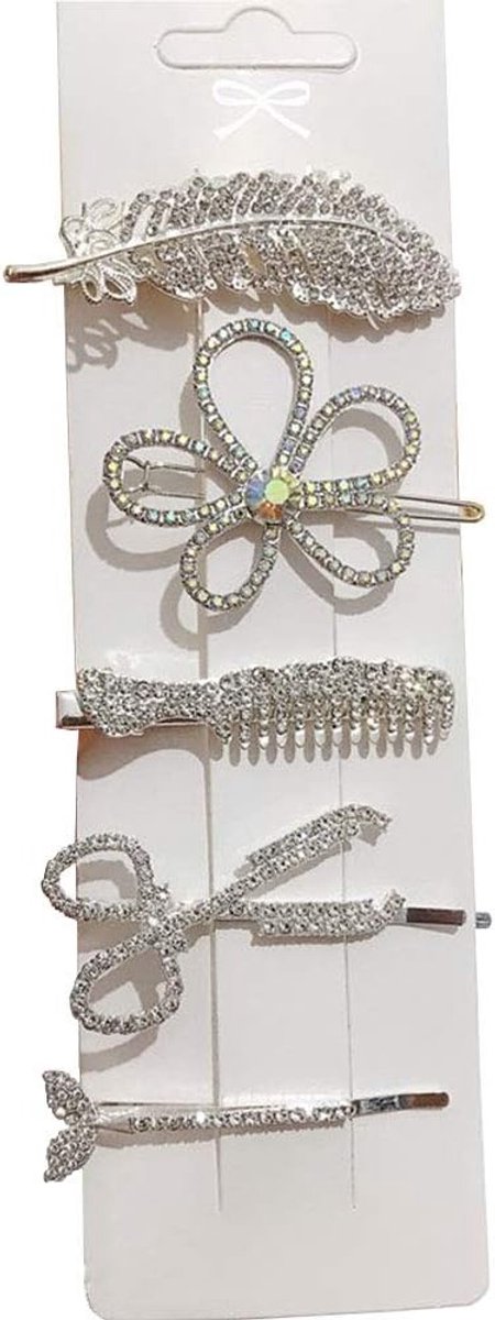 Elegante Haarspeldjes met Parel en Strass - Vintage Haaraccessoires voor Vrouwen en Meisjes - Perfect voor Feestelijke Kapsels en Bruiloften
