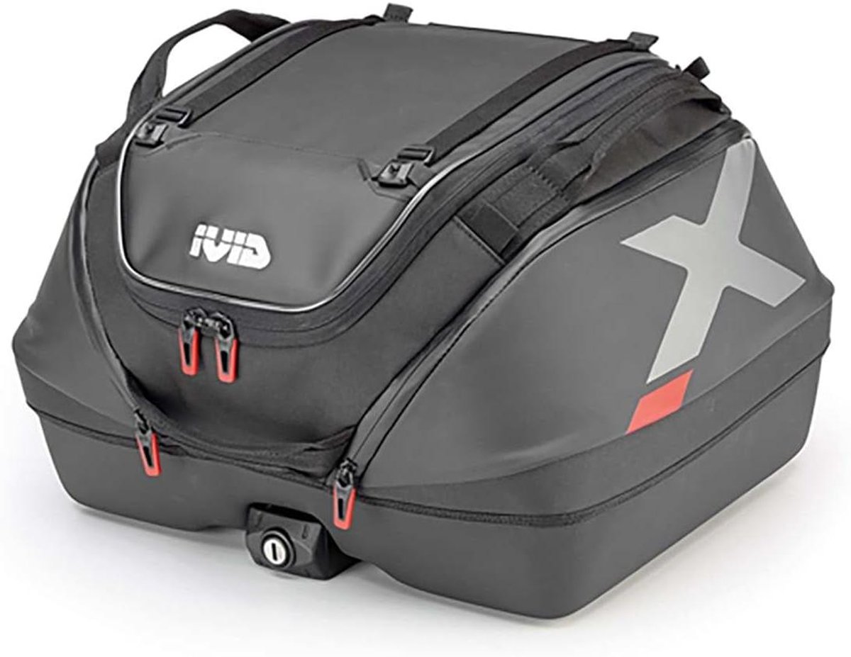 Motortas Achter - Top Bag - Motor Bagage Opslag - Monokey Systeem - 40 Liter - Zwart