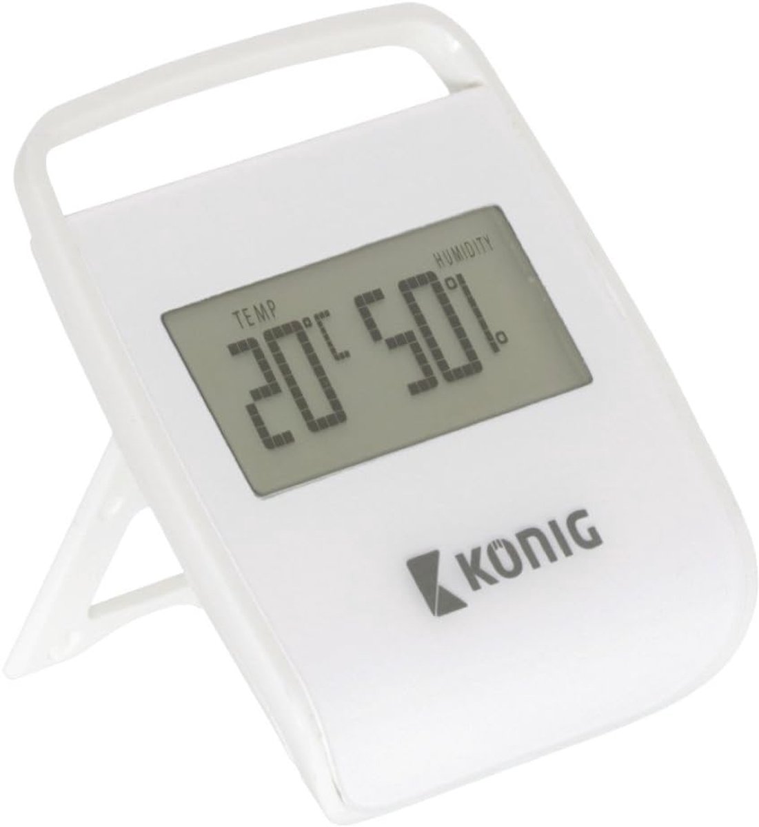 Binnenthermometer Hygrometer - Klimaatmeter Kamer - Klimaat Monitoren - Dubbele Functie - 67 x 78 x 14 cm - Wit