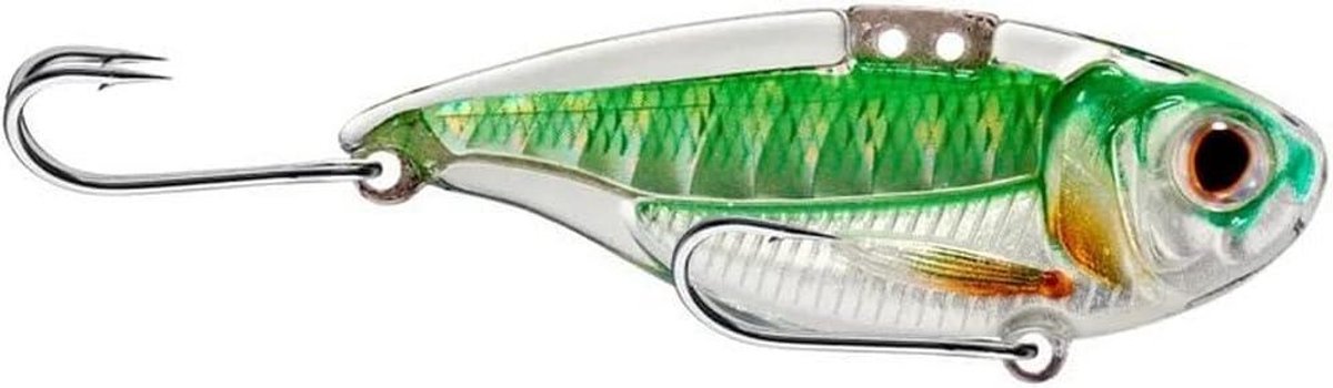 Blade Bait Aas - Kunstaas Vissen - Vissen Vangen - Zilver Pompoen Kleur - 2 inch 3/8 oz - Meerkleurig