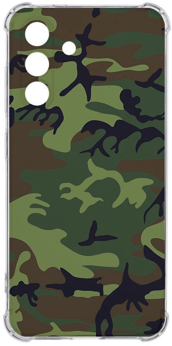 Softcase Samsung Galaxy A36 Back Cover - Army Dark TPU Antishock