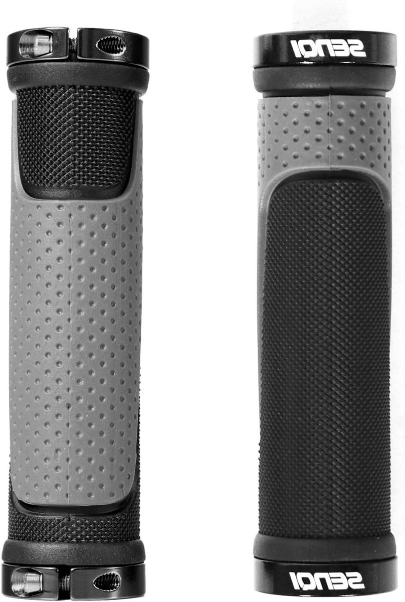 Fietshandvatten - Fietsgrepen Stuur - Comfortabel Fietsen - Antislip Rubber - 130mm 90mm - Zwart