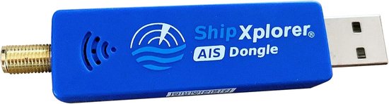 AIS Dongle Ontvanger - Scheepsontvanger AIS - Schepen Volgen - Tweekanaals Ontvangst - 9 x 2 x 1 cm - Blauw — afbeelding 3