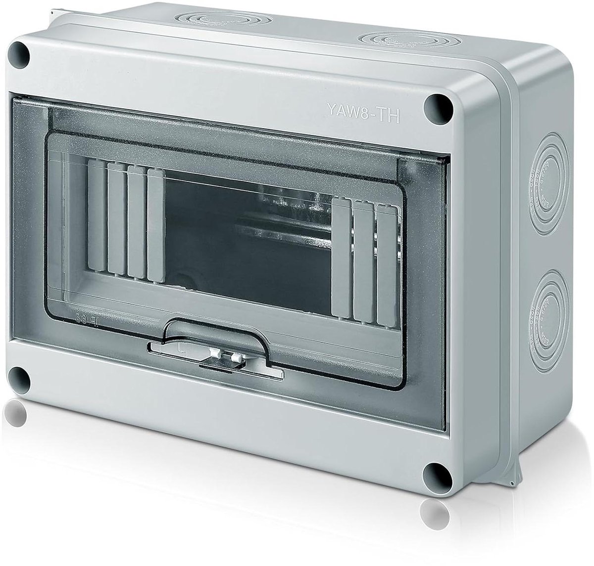 Verdeelkast Opbouw - Zekeringkast Buiten - Elektrische Installatie - IP65 Waterdicht - 8 Modules - Grijs