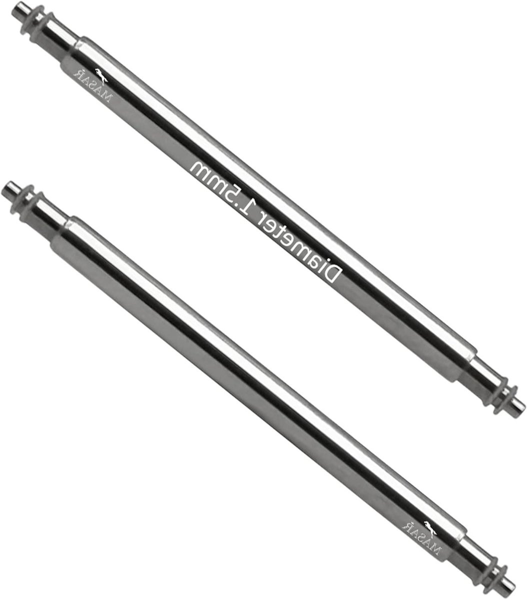 Horloge Band Pinnen - Veer Pinnen - Horloge Reparatie - Dubbele Flens - 25mm - Zilver