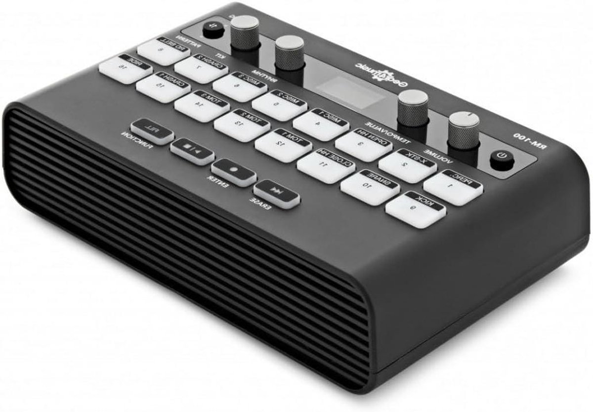 Drum Machine - Rhythm Machine Beatmaker - Muziek Maken Beats - 185 Drum Samples - 790 g - Zwart