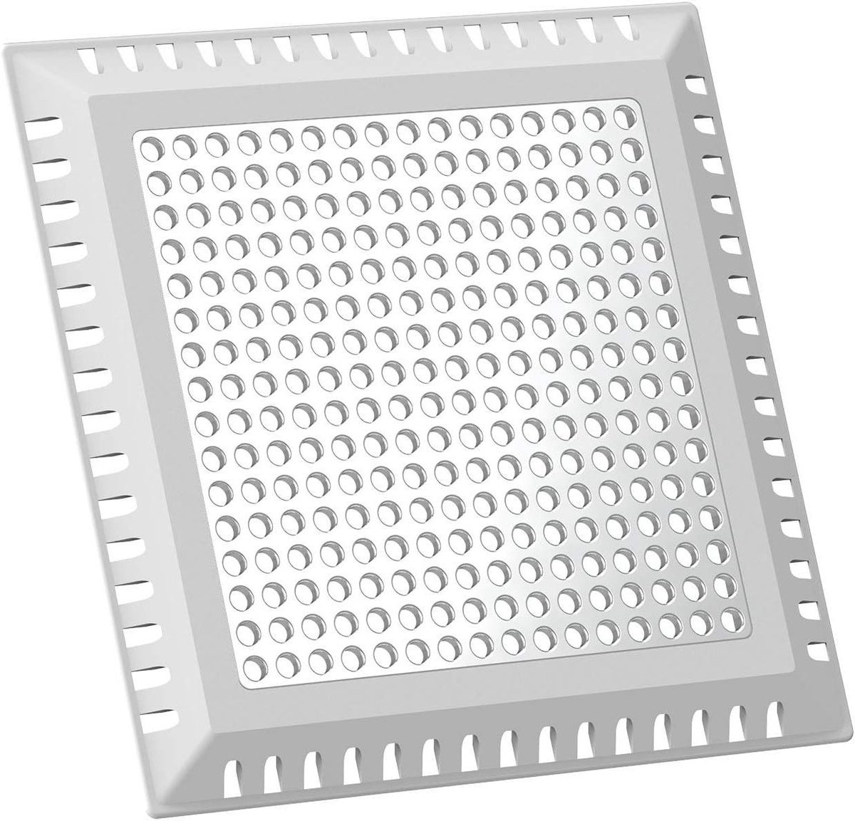 Doucheafvoer Haarvanger - Afvoerzeef Vloerputje - Douchegoot Beschermen - Roestvrij Staal Siliconen - 17.4 x 17.4 cm - Grijs