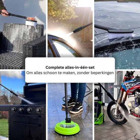 VLSelect®Hogedrukspuit - Hogedrukreiniger - Terrasreiniger - 5 Meter Slang van Merkloos	 — afbeelding 5