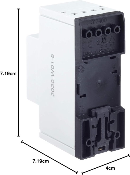 Beltransformator - Deurtelefoon transformator - Deurbel voeding - Fail-safe werking - 8 V AC 1 A - null — afbeelding 2