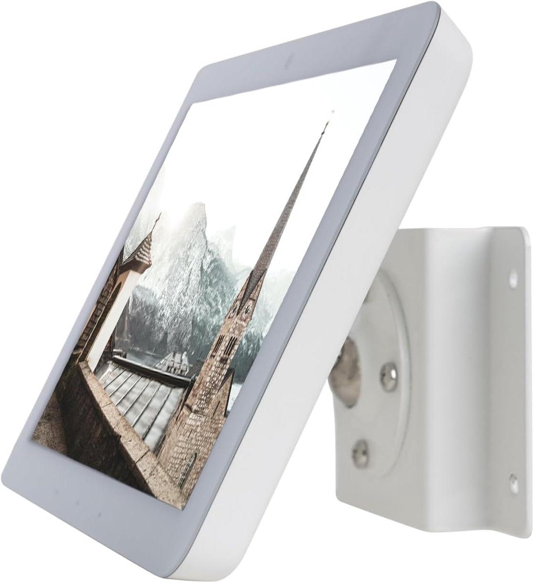 Metalen Wandhouder - Echo Hub Standaard - Apparaat Organiseren - Instelbare Rotatie - 12 x 12 x 10 cm - Zwart