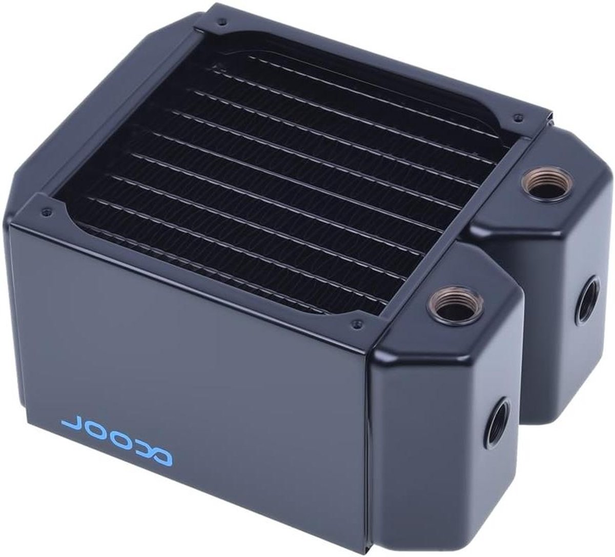 Computerradiator - Waterkoeler - Componenten Koelen - Volledig Koper - 160 x 124 x 86 mm - Zwart