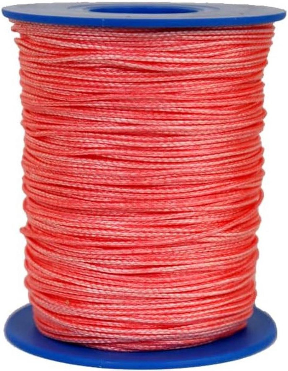 Dyneema Gevlochten Touw - Gevlochten Lijn - Hoge Belastingen - Minimale Rekbaarheid - 100 meter - Rood