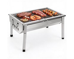 Mini BBQ Houtskool Draagbaar & Compact voor Picknick en Camping – Barbecue Houtskool Stevig Design met Uitneembare Grillplaat – Camping barbecue Praktisch & Snel te Gebruiken | Ideaal voor Buiten, Tuin & Onderweg