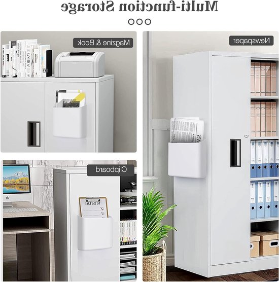 Magnetische Fluff Bin voor de Wasruimte, Badkamer en Wasmachine - Wandmontage Opslagcontainer voor Wasmiddel Pods, Drogerballen en Afvalbeheer — afbeelding 3