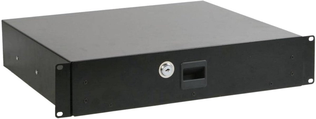 Reklade 2U - Serverlade Uittrekbaar - Serverkast Organisatie - Gelegeerd Staal - 4826 cm - Zwart