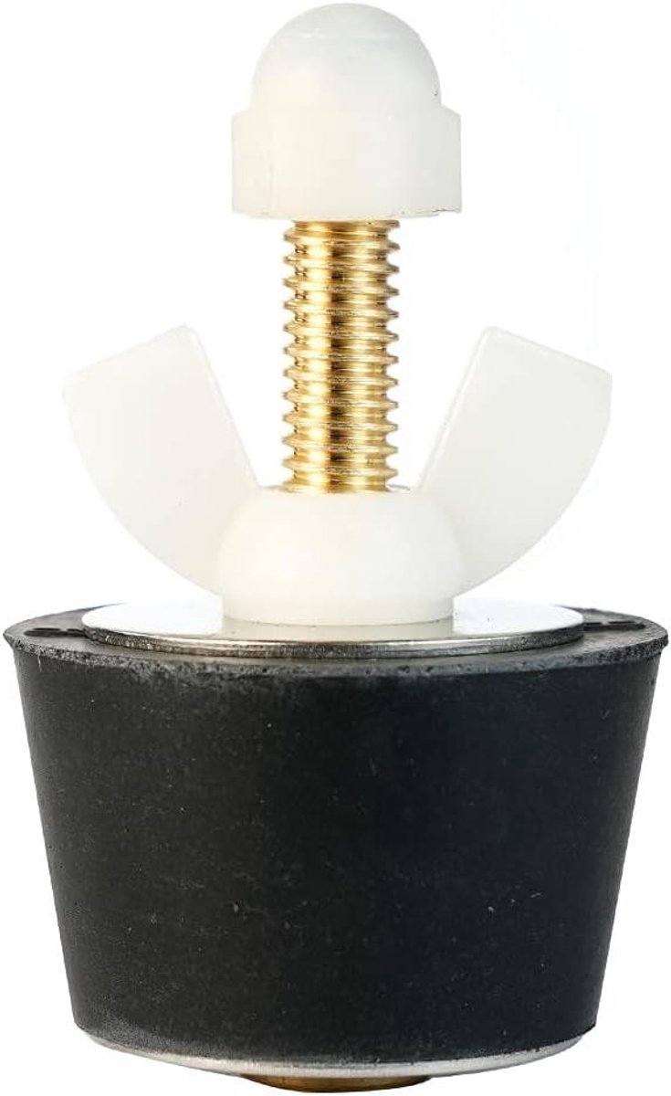Winter Plug Blow Thru - Blaasplug Open Stamplug - Zwembad Winterklaar Maken - Met Schrader Valve - 1.5" Pijp
