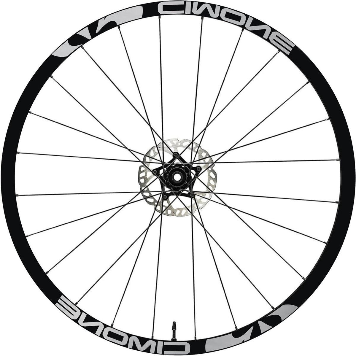 Fietsvelg Stickers - Velgrand Stickers - Fiets Personaliseren - Duurzaam Vinyl Materiaal - 26-29 inch - Zilver
