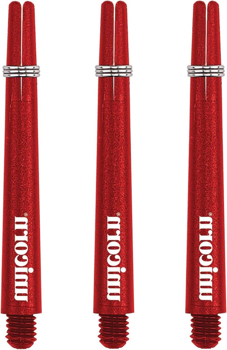 Dart Shaft Set - Stuurpen Assen - Dart Spel Verbeteren - Verende Vlucht Houders - 34.4 mm Kort - Rood